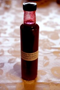 Syrup from Drained Raspberries Image